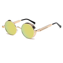 Load image into Gallery viewer, Metal Round Steampunk Sunglasses Men Women Fashion Glasses