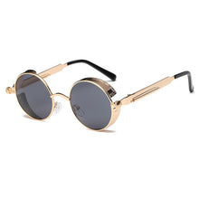Load image into Gallery viewer, Metal Round Steampunk Sunglasses Men Women Fashion Glasses