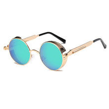 Load image into Gallery viewer, Metal Round Steampunk Sunglasses Men Women Fashion Glasses