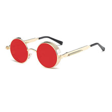 Load image into Gallery viewer, Metal Round Steampunk Sunglasses Men Women Fashion Glasses