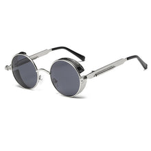 Load image into Gallery viewer, Metal Round Steampunk Sunglasses Men Women Fashion Glasses