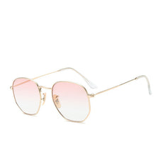 Load image into Gallery viewer, ZUCZUG Polygon Frame Metal Square Sunglasses Women
