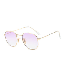 Load image into Gallery viewer, ZUCZUG Polygon Frame Metal Square Sunglasses Women