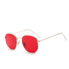 Load image into Gallery viewer, ZUCZUG Polygon Frame Metal Square Sunglasses Women