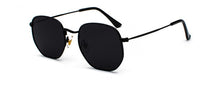 Load image into Gallery viewer, Kachawoo vintage gold sunglasses men square metal frame silver brown black small sun glasses female unisex summer style