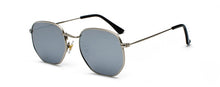 Load image into Gallery viewer, Kachawoo vintage gold sunglasses men square metal frame silver brown black small sun glasses female unisex summer style
