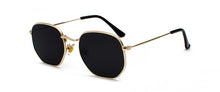 Load image into Gallery viewer, Kachawoo vintage gold sunglasses men square metal frame silver brown black small sun glasses female unisex summer style