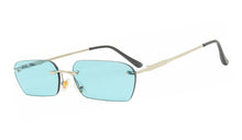Load image into Gallery viewer, MEROAFLY Narrow Sunglasses Men Rimless Summer 2019 Red Blue Black Rectangular Sun glasses for Women