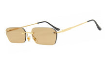Load image into Gallery viewer, MEROAFLY Narrow Sunglasses Men Rimless Summer 2019 Red Blue Black Rectangular Sun glasses for Women
