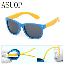 Load image into Gallery viewer, 2019 NewTR90 Silicone Children's Polarizing Sunglasses Square Boys and Girls'Glasses